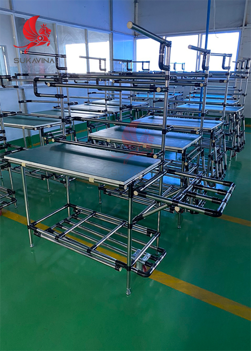 Bàn thao tác gấp gọn inox đa năng 